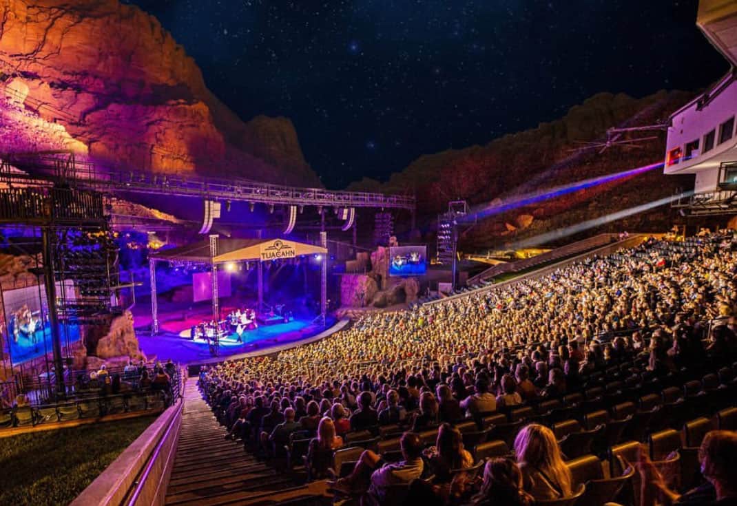 outdoor concert stage in St. George Utah